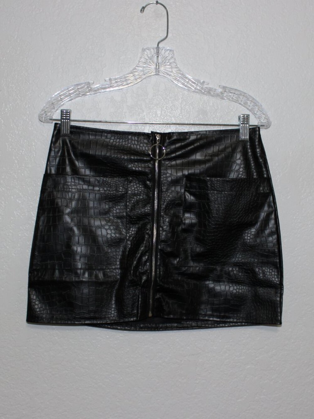 2 for $10 PU Leather High Waist Mini Skirt